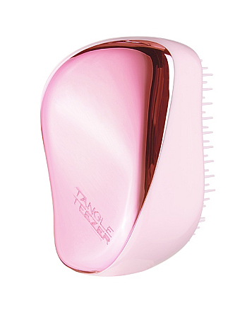 Tangle Teezer Compact Styler Baby Doll Pink Chrome - Расческа для волос, цвет розовый металлик/розовый - hairs-russia.ru